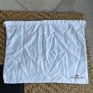 COACH WHITE DUSTBAG WOMEN'S BAGS SHOES WALLETS Medium Size